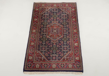 Старинный индийский ковер из хлопка и шерсти код. RM4101125