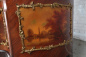 Антикварная витрина с росписью с изображением галантной сцены код. BE10277 фото 10