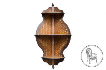 Антикварная угловая полка код. VS4041