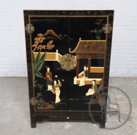 Старинный расписной комод с стиле Шинуазри код. BE4097359