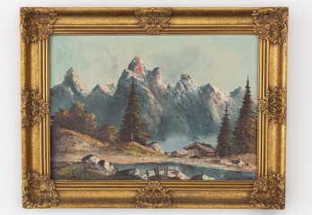 Старинный горный пейзаж код. RM4164975