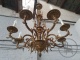 Старинная бронзовая люстра, декорированная литыми цветами код. BE4097769 фото 8