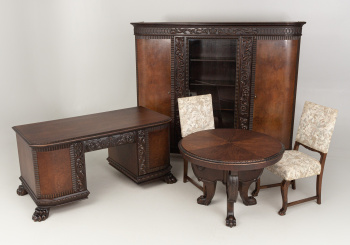 Старинный набор мебели для кабинета код. RM52145