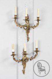 Антикварные настенные бра (2 шт.) в рокайльном стиле код. BE6271