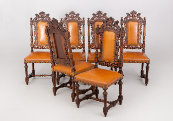 Антикварный набор стульев (6 шт.) код. RM47402