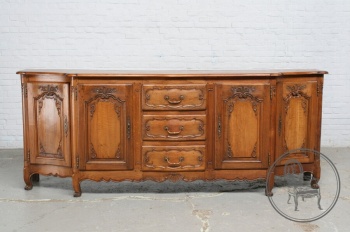 Антикварный дубовый комод изогнутой формы код. BE4165257