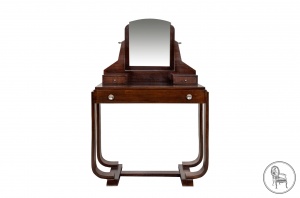 картинка Антикварный косметический столик из ореха в стиле Арт Деко салоне старинных вещей "Шебби" являющийся официальным дистрибьютором в России и Беларуси