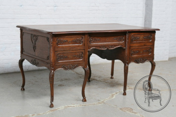 Антикварный письменный стол, стул и кресло код. BE107306