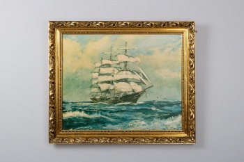 Старинная картина с фрегатом код.&nbsp;RM4164982