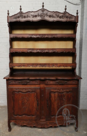 Антикварный посудный шкаф с открытыми полками код. BE107438