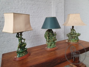картинка Набор старинных настольных ламп в ориентальном стиле салоне старинных вещей "Шебби" являющийся официальным дистрибьютором в России и Беларуси