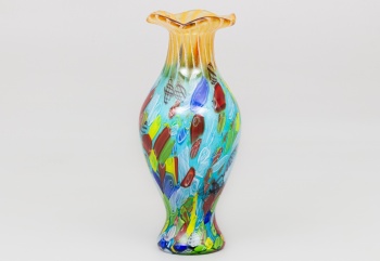 Винтажная ваза из цветного стекла код. RM4100622