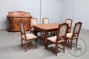 картинка Антикварный столовый гарнитур салоне старинных вещей "Шебби" являющийся официальным дистрибьютором в России и Беларуси