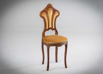 Антикварный ореховый стул с цветочной резьбой код.&nbsp;RM4165466