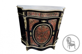 Антикварный комод в стиле Буль с отделкой из бронзы и черепахи код. VS4137