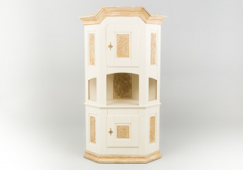 Старинный угловой посудный шкаф код. RM12511