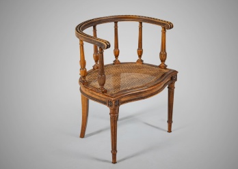 Антикварное кресло-капитан с ротанговым сиденьем код. RM4166007