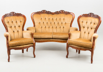 Старинный комплект мягкой мебели код. RM31229