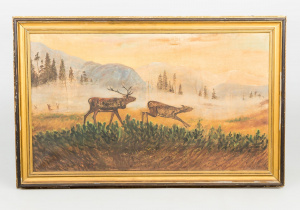 картинка Антикварная картина - пейзаж салоне старинных вещей "Шебби" являющийся официальным дистрибьютором в России и Беларуси