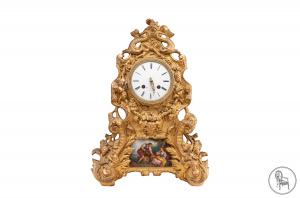 картинка Антикварные каминные часы салоне старинных вещей "Шебби" являющийся официальным дистрибьютором в России и Беларуси