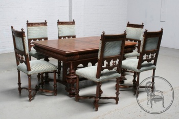 Антикварный набор резной мебели для столовой код. BE4097410