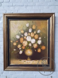 Винтажная картина "Натюрморт с розами" код. BE4117354