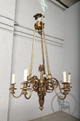 Антикварная бронзовая люстра с маскаронами код. BE107132
