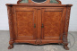 Антикварный комод из ореха в стиле чиппендейл с зеркалом и вставками из мрамора код. BE107669 фото 4