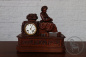 Антикварные каминные часы c композицией в виде девушки без туфельки код. BE41840 фото 8