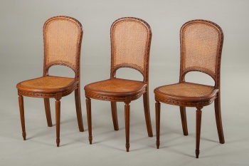 Антикварные стулья (3 шт.) с ротангом код. RM4105742