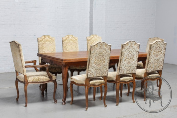 Антикварный стол и стулья (8 шт.) код. BE5978