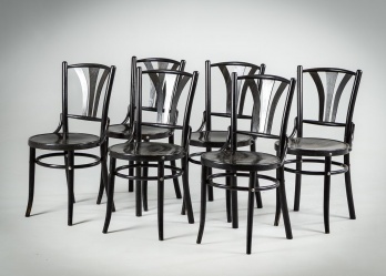 Старинные венские кофейные стулья (6 шт.) из бука код. RM4165287