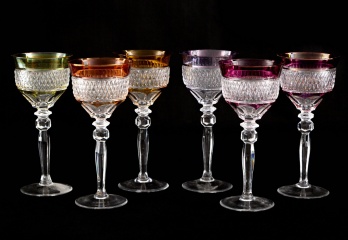 Набор из 6 винтажных цветных бокалов код. RM4101428