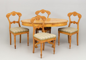 картинка Антикварный столовый гарнитур салоне старинных вещей "Шебби" являющийся официальным дистрибьютором в России и Беларуси