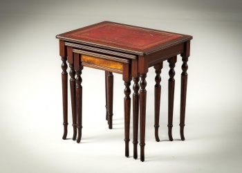 Старинные столики (3 шт.) с поверхностью из кожи код. RM4123097