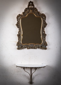 Антикварная мраморная консоль с зеркалом код.&nbsp;RM4165850