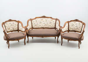 картинка Антикварный комплект для гостиной салоне старинных вещей "Шебби" являющийся официальным дистрибьютором в России и Беларуси