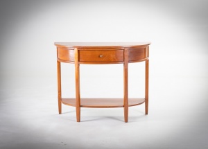 картинка Старинная консоль полукруглой формы с выдвижным ящиком салоне старинных вещей "Шебби" являющийся официальным дистрибьютором в России и Беларуси