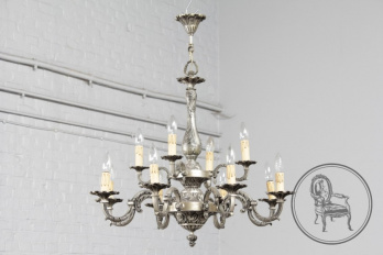 Антикварная бронзовая люстра код. BE6283