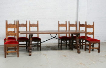 Антикварный комплект столовой мебели код. BE5466