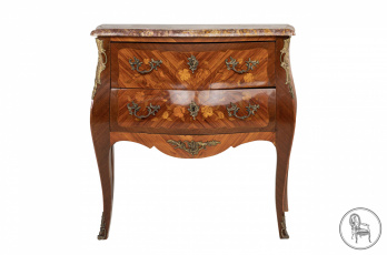 Комод из красного дерева с маркетри в стиле Людовика XV код. VS3253734