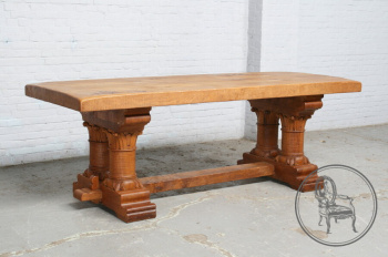 Старинный дубовый стол в рустикальном стиле код. BE107059
