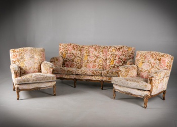 Старинный комплект для гостиной, диван и два кресла код.&nbsp;RM4165650