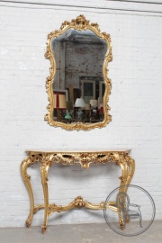 Старинный консольный столик и зеркало код. BE4097148