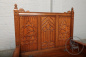 Антикварная скамья из дуба в готическом стиле с фигурными завесами код. BE107018 фото 13