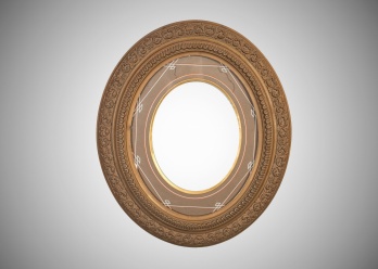 Старинная овальная деревянная рама код. RM4166087