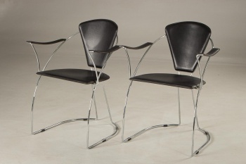 Старинные кресла с металлическим каркасом (2 шт.) код. RM4101576