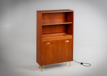 Старинный английский комод-бар из тика код. RM4149914