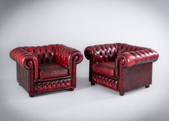 таринные кожаные кресла (2 шт.) в стиле Честер код. RM4165350