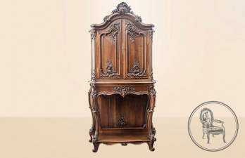 Антикварный посудный шкаф код. VS0933